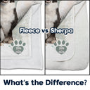 Custom Photo Dog Cat Memorial When You Miss Me Hug This Blanket - Personalized Fleece Blanket, Sherpa Blanket