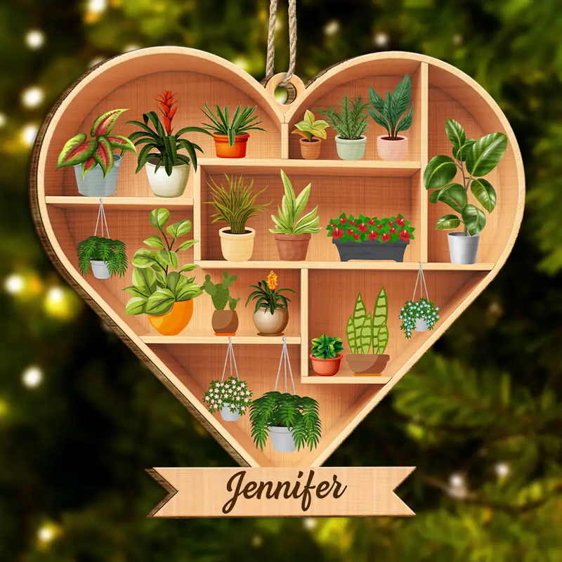 Gardening, Gift For Yourself - Gardener Plant Lover - Personalized Custom Shaped Wooden Ornament