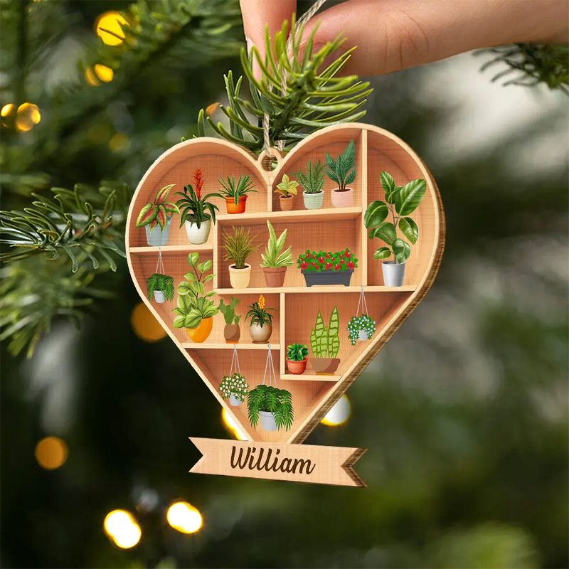 Gardening, Gift For Yourself - Gardener Plant Lover - Personalized Custom Shaped Wooden Ornament