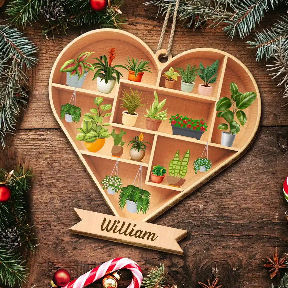Gardening, Gift For Yourself - Gardener Plant Lover - Personalized Custom Shaped Wooden Ornament