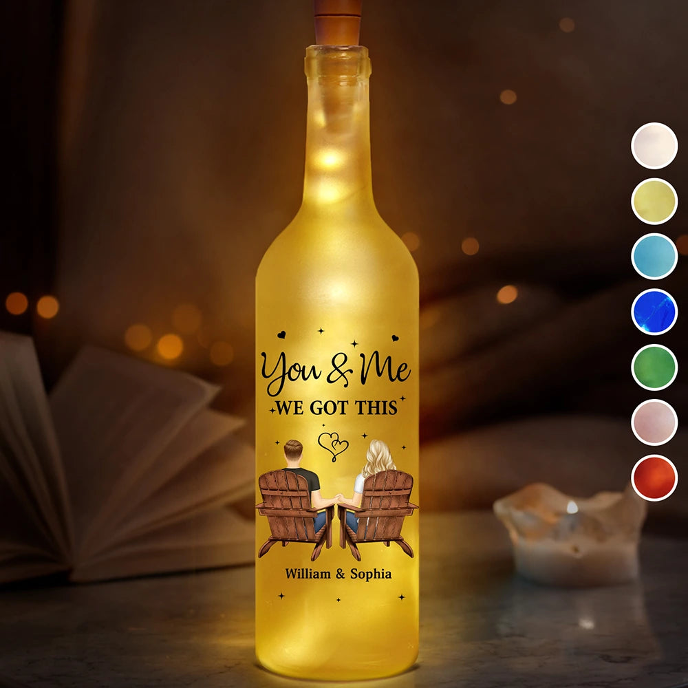 You & Me We Got This - Personalized Bottle Light