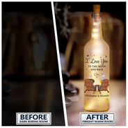 Gift For Couples, Gift For Husband, Gift For Wife, Gift For Boyfriend, Gift For Girlfriend - You & Me We Got This - Personalized Bottle Light