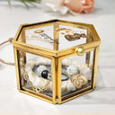 Gift For Mother,Gift For Women,Happy,Gift For Yourself - Birth Month Flowers Woman Bloom Where You're Planted - Personalized Glass Jewelry Box