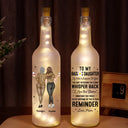 Gift For Daughter,Mom - Daughters (Adult),Happy - My Daughter Whisper Back I Am The Storm - Personalized Bottle Light