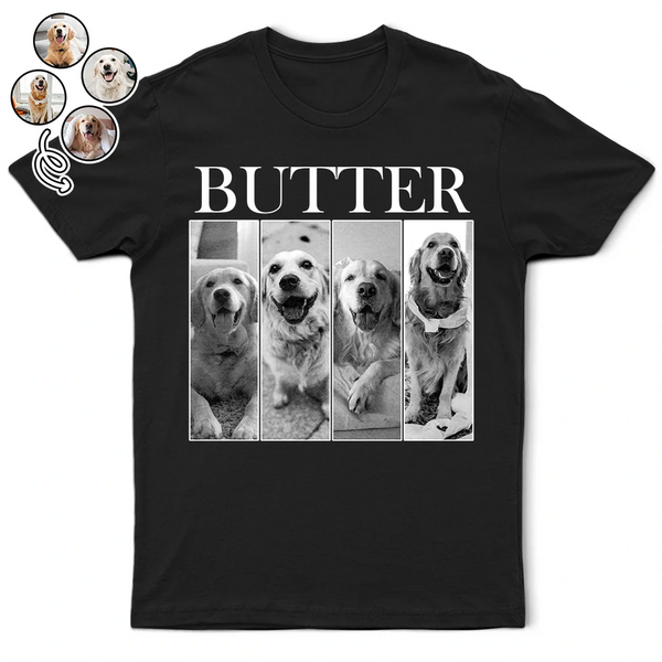 Custom Photo,Memorial,Pet Lovers,Dog Lovers,Cat Lovers - Custom Photo Dog Cat Pet Memorial - Personalized T Shirt

