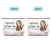 Gift For Grandma,Grandma's Hobby,Gift For Mother,Mom's Hobby,Travel - Mom's Grandma's Travel Bag - Personalized Cosmetic Bag