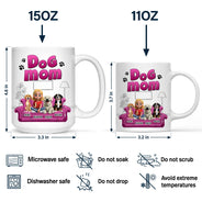 Dog Lovers, Dog Mom, Dog Dad, Gift For Yourself, Happy - Treat Dealer 3D Effect Dogs - Personalized Mug