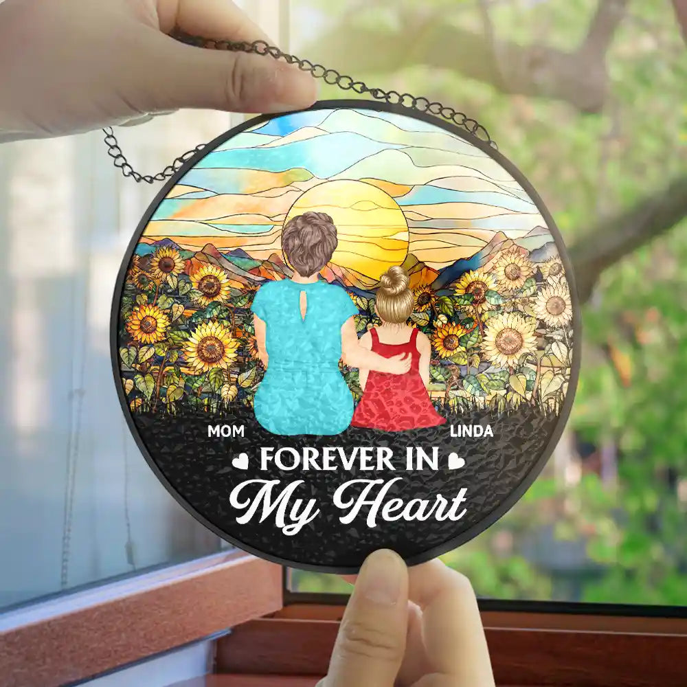 I'm Always With You Memorial - Personalized Stained Glass Window Hanging Suncatcher