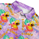 Beach, Summer, Gift For Men, Gift For Yourself, Sarcastic, Icon - Funny Chicken Bird F Caw F Poolside Float - Personalized Hawaiian Shirt