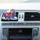 America 250th,Custom Photo,Independence Day,Parents,Adorable,Cut-Face Photo - Custom Photo America 250 Lookin' Fly Baby - Personalized Acrylic Car Vent Clip