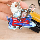 America 250th, Custom Photo, Independence Day, Parents, Adorable, Cut-Face Photo - Custom Photo America 250 Lookin' Fly Baby - Personalized Cutout Acrylic Keychain