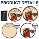 Art Design, Christmas, Romantic, Gift For Couples, Photo - Caricature - With BG - Custom Photo Caricature The Year I Found My Missing Piece Couples - Personalized 2-Layered Wooden Ornament
