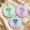 Top Market,Playful,Christmas,Gift For Kids,Icon - Cute Dumpling Squishy Hunter Gift For Kids - Personalized Circle Ceramic Ornament