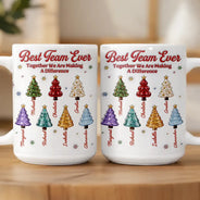 Christmas,Gift For Colleagues,Icon,Proud,Top Market - Christmas Gift For Coworkers - Personalized Best Team Ever Mug