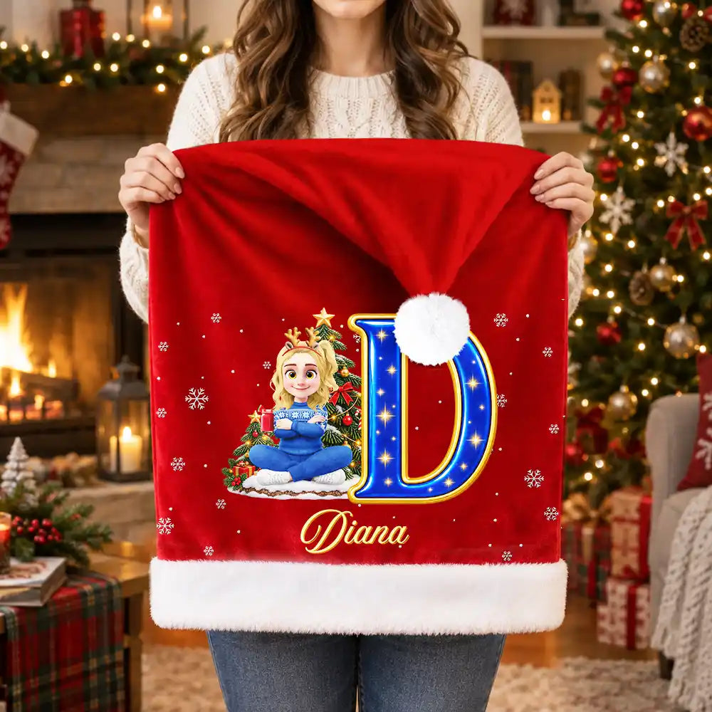Christmas, Family, Happy, Vector - Christmas Table Decor Gift For Family - Personalized Cartoon Character Chair Cover