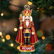 Adorable,Christmas,Gift For Kids,Icon - Christmas Gift For Ballet Kids - Personalized Name & Character Nutcracker Ballet Acrylic Ornament
