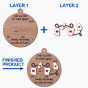 I Wish We Lived Closer Family Friends Long Distance - Personalized 2-Layered Wooden Ornament