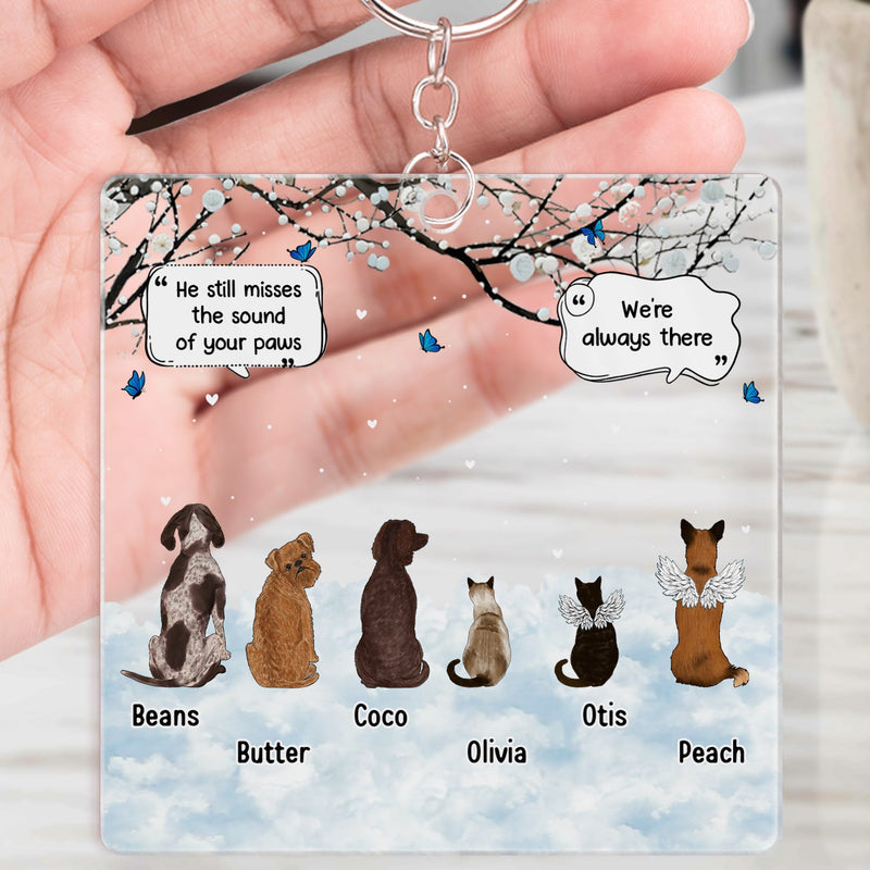 We Still Talk About You - Memorial Gift For Pet Lovers - Personalized Acrylic Keychain