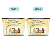 Mother & Daughters Forever Linked Together - Birthday, Loving Gift For Mom, Mum - Personalized Cosmetic Bag