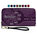 Grandma Mommy's Little Sweethearts - Personalized Combo Leather Wallet And Tote Bag