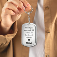 Custom Photo Memorial When Tomorrow Starts - Personalized Aluminum Keychain