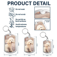Custom Photo Memorial When Tomorrow Starts - Personalized Aluminum Keychain