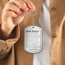 Custom Photo Soul Sister Definition Besties - Personalized Aluminum Keychain