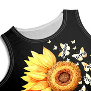 Sunflowers Grandma - Personalized Sleeveless Tank Dress
