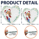 Wedding, Gift For Couples - Kissing Couple Newly Engaged The Best Is Yet To Come - Personalized Glass Ornament
