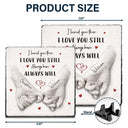 Gift For Couples,LGBT,Gift For Women,Gift For Men,Love,Top Market - 3D Inflated Effect Printed Couple Loved You Then Love You Still - Personalized Rectangle Memorial Garden Stone