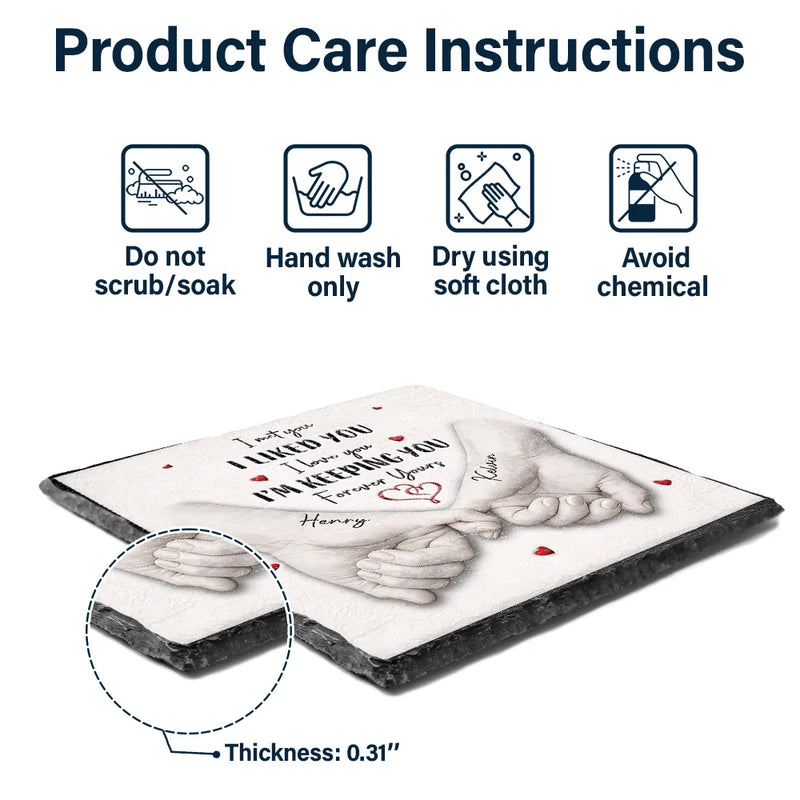 Gift For Couples,LGBT,Gift For Women,Gift For Men,Love,Top Market - 3D Inflated Effect Printed Couple Loved You Then Love You Still - Personalized Rectangle Memorial Garden Stone