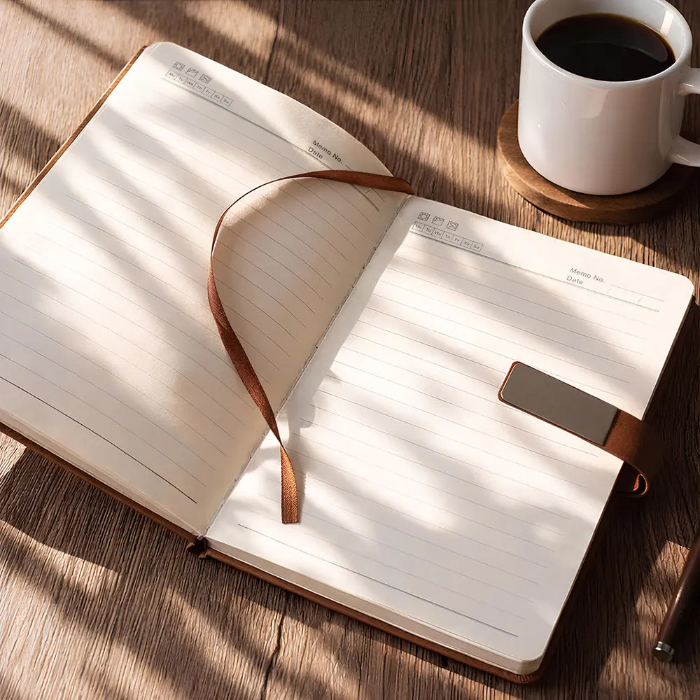 Gift For Yourself, Gift For Women, Gift For Men, Sad - Custom Photo Pencil Sketch Things I Wish I Could Tell You - Personalized Leather Notebook Set