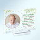 Custom Photo A Limb Has Fallen - Memorial Gift - Personalized Custom Horizontal Rectangle Acrylic Plaque