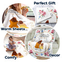 Mother And Daughter Forever Linked Together - Loving Gift For Mother - Personalized Fleece Blanket