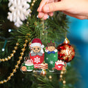 Grandma Grandpa Grandkid Cups - Gift For Grandkids, Kids - Personalized Cutout Acrylic Ornament