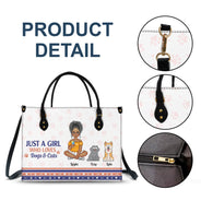 Best Fur Mom Ever - Gift For Dog Mom, Cat Mom, Pet Lovers - Personalized Leather Bag