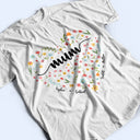 Mom Grandma Flowers - Gift For Mother, Grandmother - Personalized T Shirt