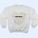 Mom Grandma Flowers - Gift For Mother, Grandmother - Personalized T Shirt