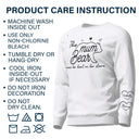 This Mama Bear Wears Her Heart On Her Sleeve - Gift For Mom - Personalized Sweatshirt With Sleeve Imprint
