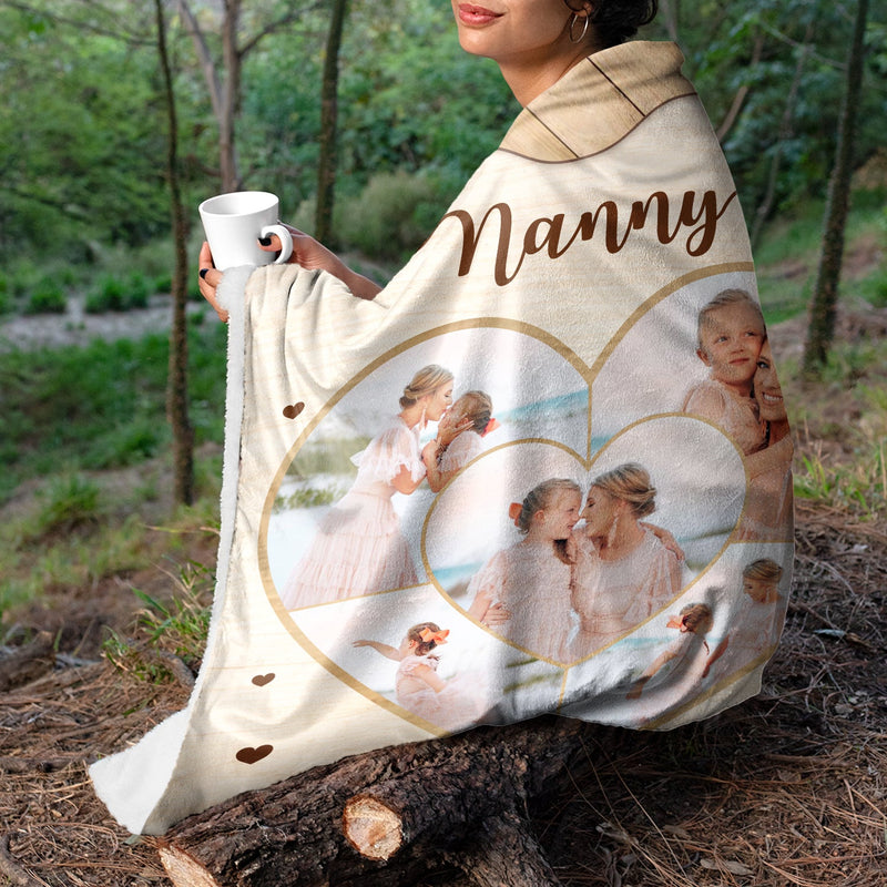 Custom Photo Mommy You Are The Pieces - Gift For Mother, Mom - Personalized Fleece Blanket, Sherpa Blanket