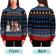 Pet Lovers,Pet Mom,Pet Dad,Dog Lovers,Dog Mom,Dog Dad,Happy,Christmas - A Bond That Can't Be Broken Dog Lover 3D Effect - Personalized Unisex Ugly Sweater