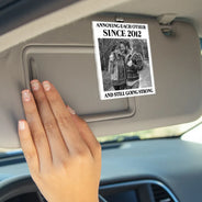 Old Couples,Gift For Husband,Gift For Wife,Gift For Couples,Gift For Boyfriend,Gift For Girlfriend,Love - Custom Photo Vintage Annoying Each Other Since - Personalized Custom Shaped Acrylic Car Visor Clip