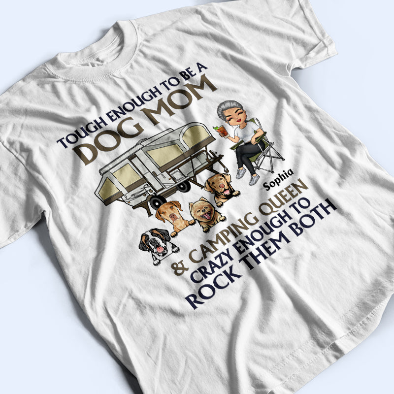 A Girl Her Dog & Her Camper - Camping Gift - Personalized Custom T Shirt