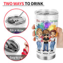 Side By Side Or Miles Apart Sisters And Brothers - Gift For Sibling And BFF- Personalized Custom Tumbler