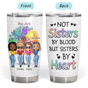 Side By Side Or Miles Apart Sisters And Brothers - Gift For Sibling And BFF- Personalized Custom Tumbler