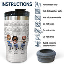 Here's To Another Year Of Bonding Over Alcohol White Best Friends - Bestie BFF Gift - Personalized Custom Triple 3 In 1 Can Cooler