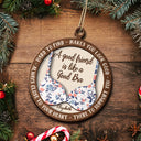 A Good Friend Is Like A Good Bra - Christmas Gifts For Best Friends, Besties - Personalized 2-Layered Wooden Ornament