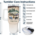 Camping Partners For Life - Gift For Couples, Husband, Wife - Personalized 40oz Tumbler With Straw