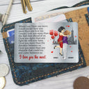 I Love You The Most Cartoon - Gift For Couples, Husband, Wife - Personalized Aluminum Wallet Card