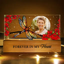 Custom Photo Your Light Will Always Shine In My Heart Memorial - Personalized Rectangle LED Light